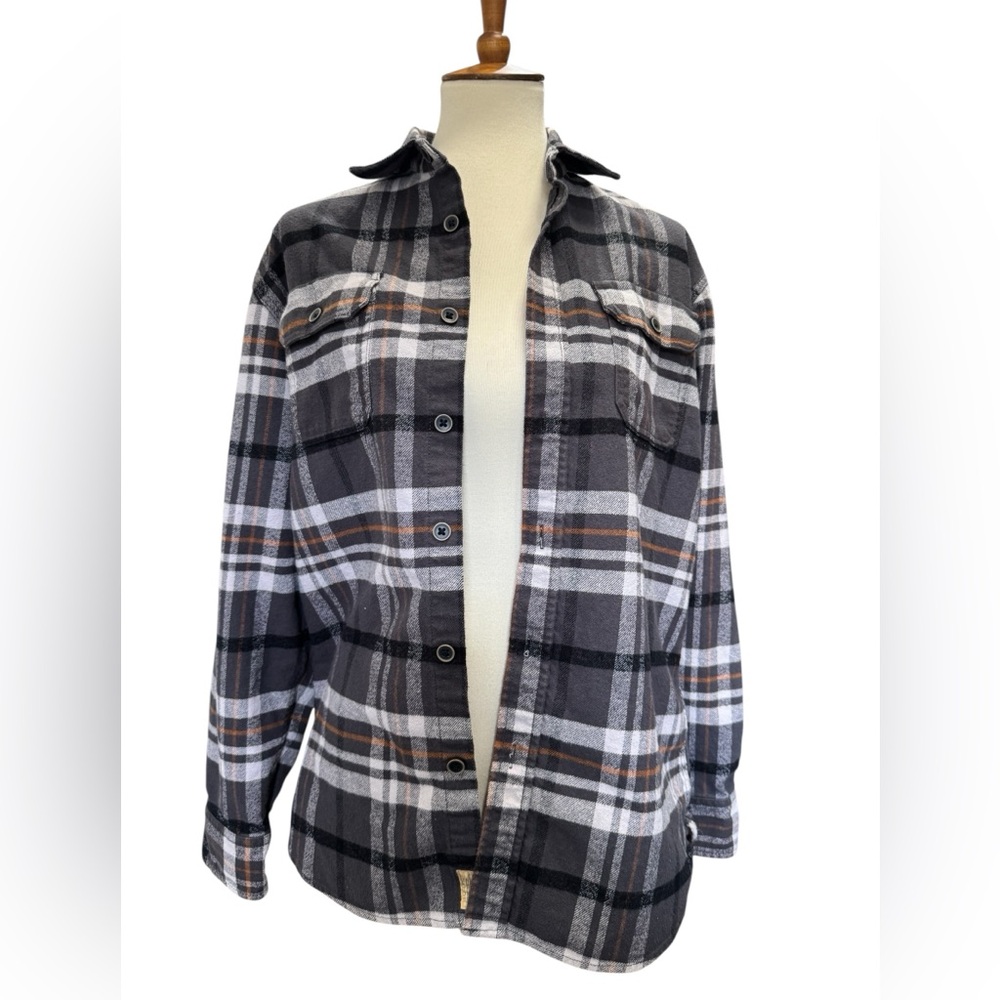 Upcycled Dolly Parton Flannel Plaid Shirt #227 - Picture 2 of 4